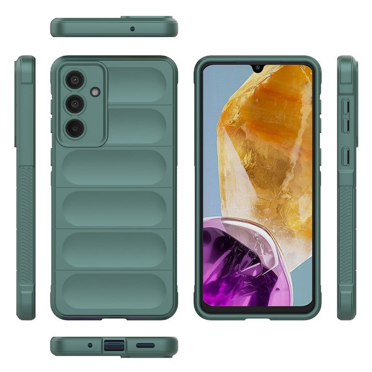 Mobile Phone Protector for Samsung Galaxy M55 5G / C55 5G / F55 5G , Bump Proof TPU Back Case - Green