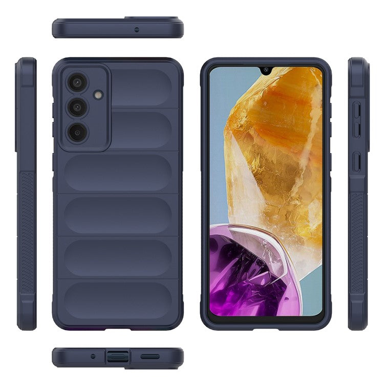 Mobile Phone Protector for Samsung Galaxy M55 5G / C55 5G / F55 5G , Bump Proof TPU Back Case - Dark Blue