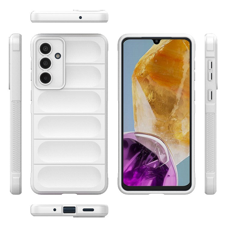 Mobile Phone Protector for Samsung Galaxy M55 5G / C55 5G / F55 5G , Bump Proof TPU Back Case - White