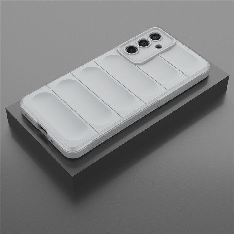 Mobile Phone Protector for Samsung Galaxy M55 5G / C55 5G / F55 5G , Bump Proof TPU Back Case - Light Grey