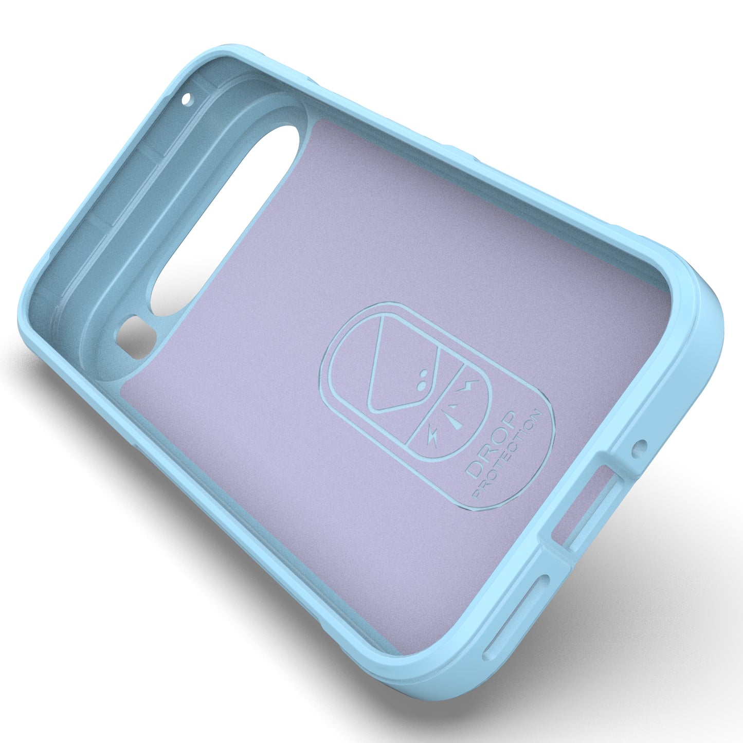 Mobile Phone Protector for Google Pixel 9 , Impact Resistant TPU Back Case - Baby Blue