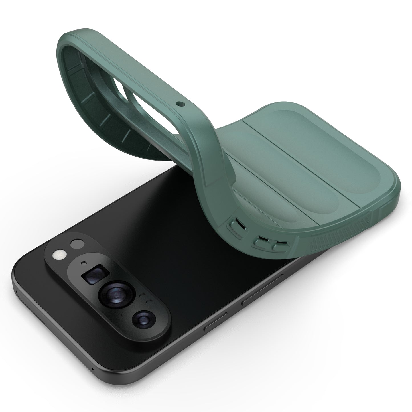 Mobile Phone Protector for Google Pixel 9 , Impact Resistant TPU Back Case - Green