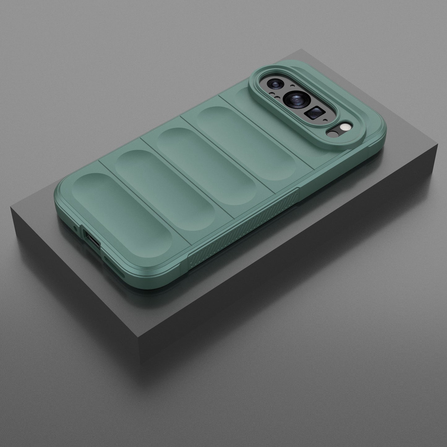 Mobile Phone Protector for Google Pixel 9 , Impact Resistant TPU Back Case - Green