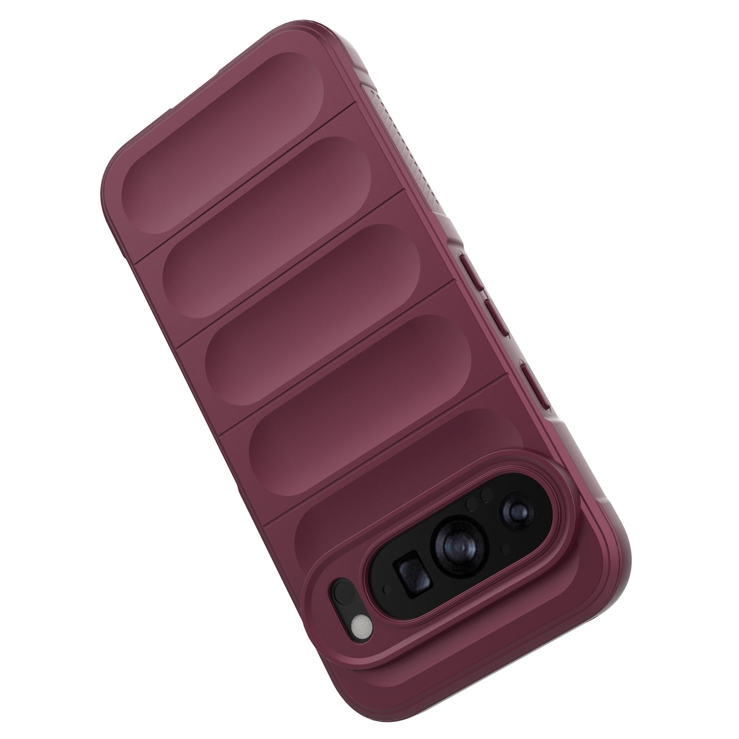 Mobile Phone Protector for Google Pixel 9 , Impact Resistant TPU Back Case - Wine Red
