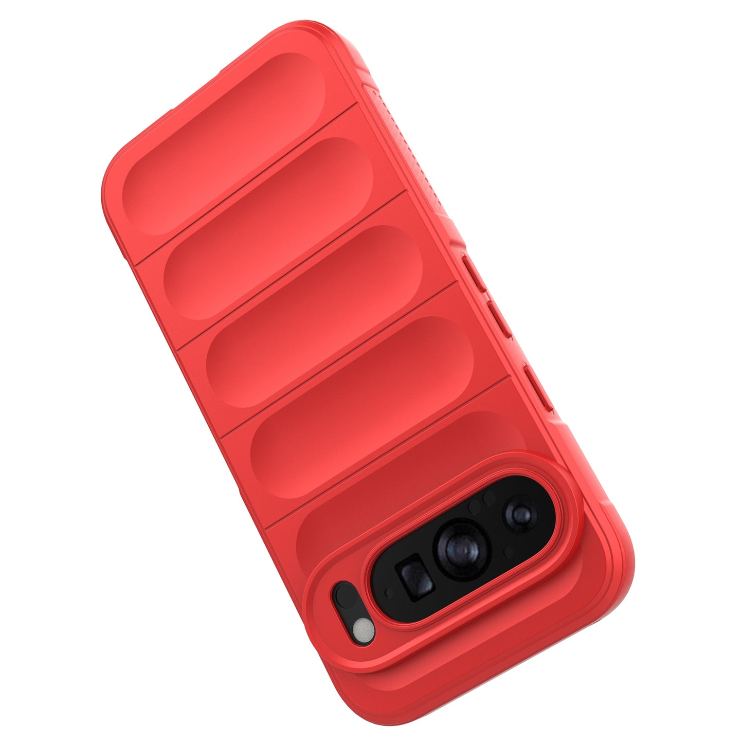 Mobile Phone Protector for Google Pixel 9 , Impact Resistant TPU Back Case - Red