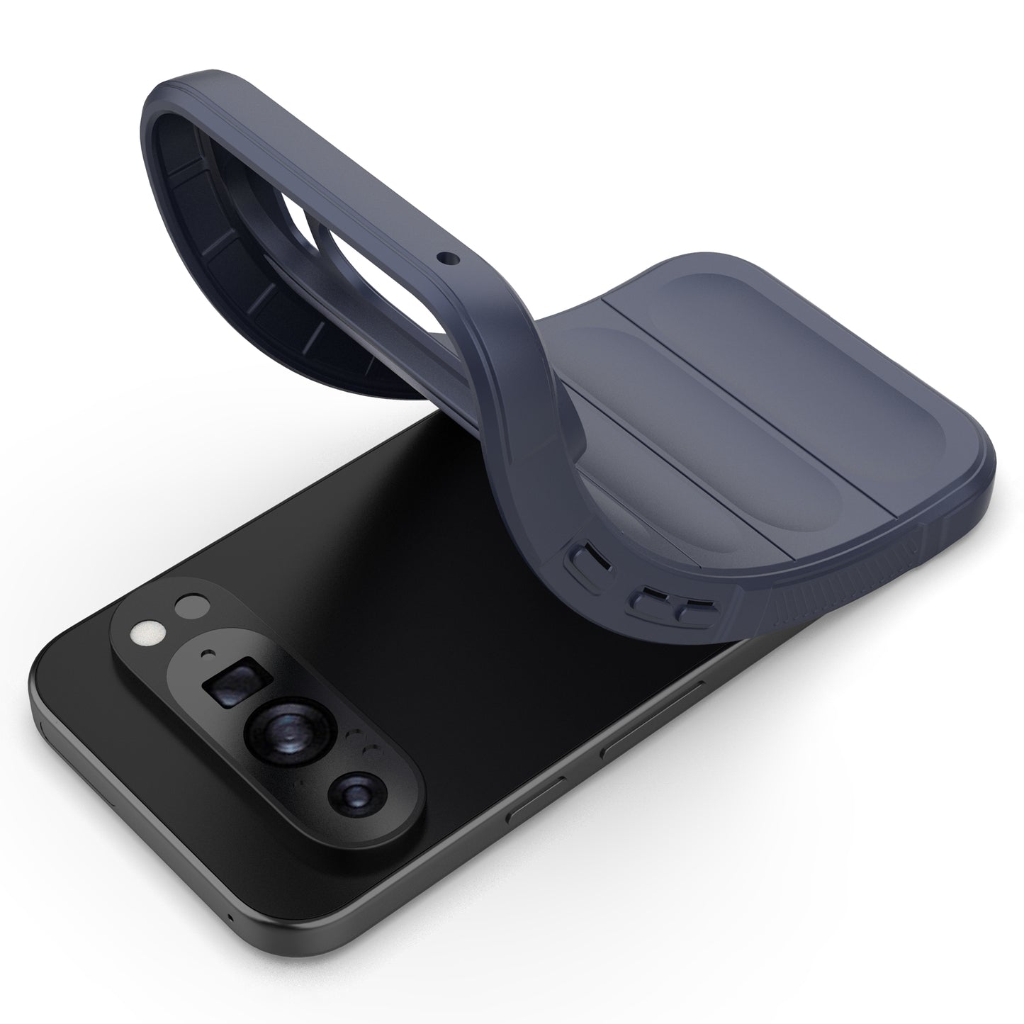 Mobile Phone Protector for Google Pixel 9 , Impact Resistant TPU Back Case - Dark Blue