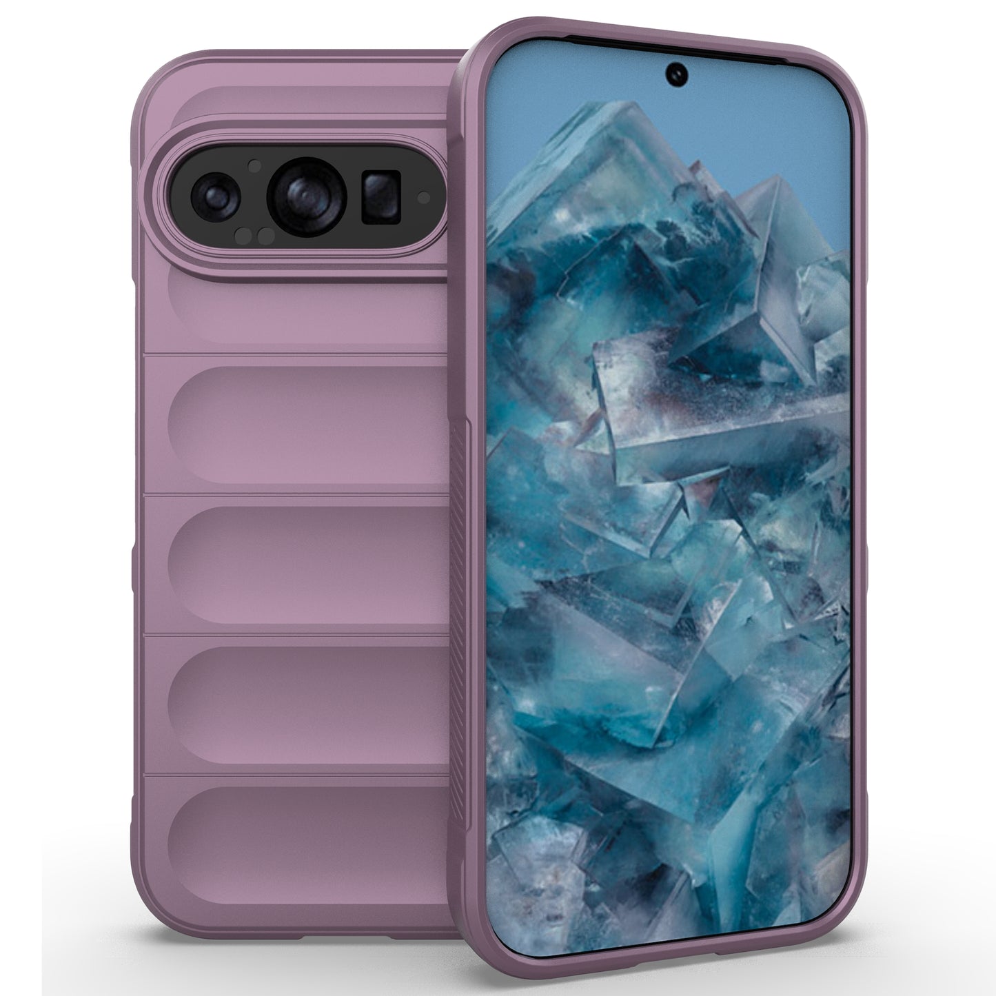 Mobile Phone Protector for Google Pixel 9 , Impact Resistant TPU Back Case - Light Purple