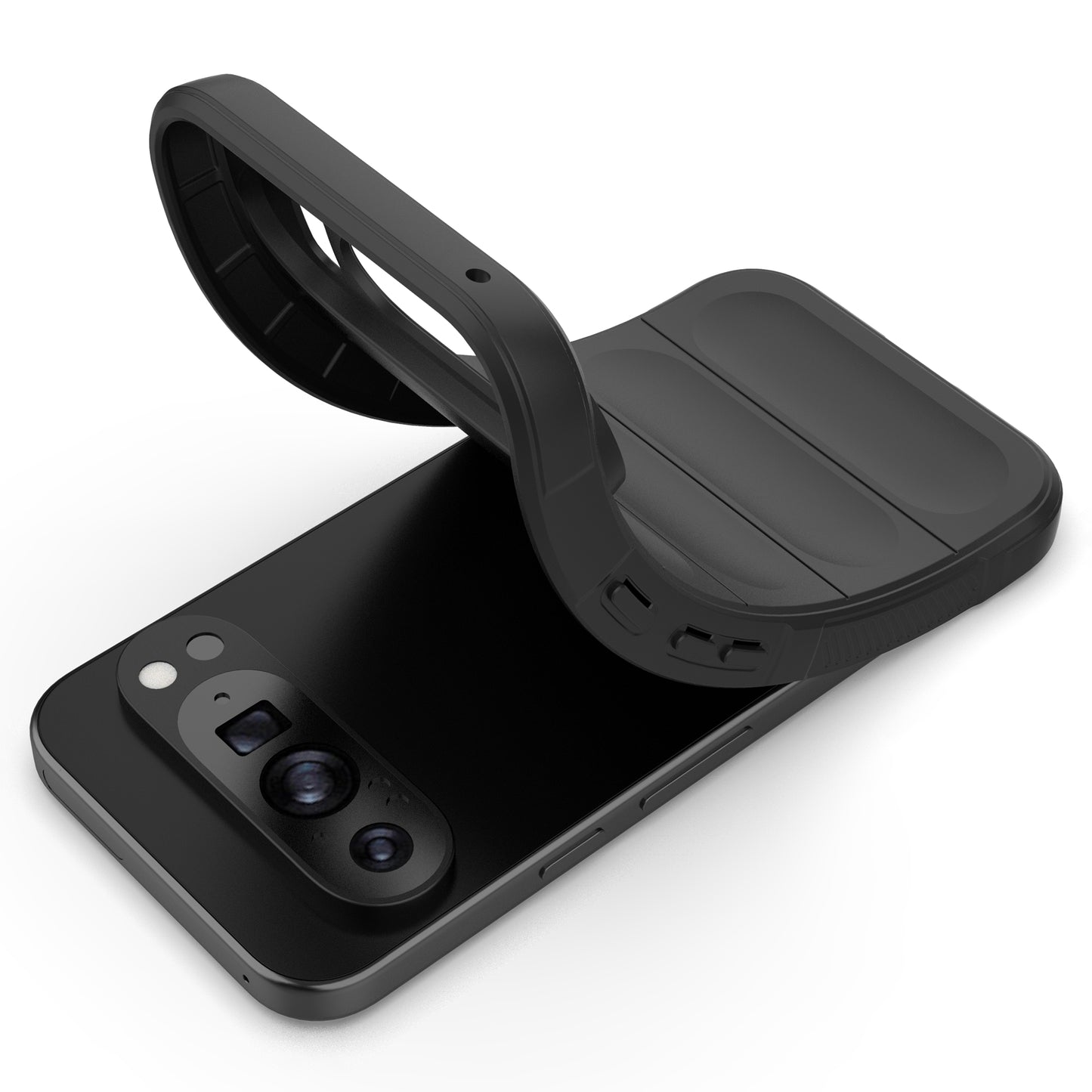 Mobile Phone Protector for Google Pixel 9 , Impact Resistant TPU Back Case - Light Grey