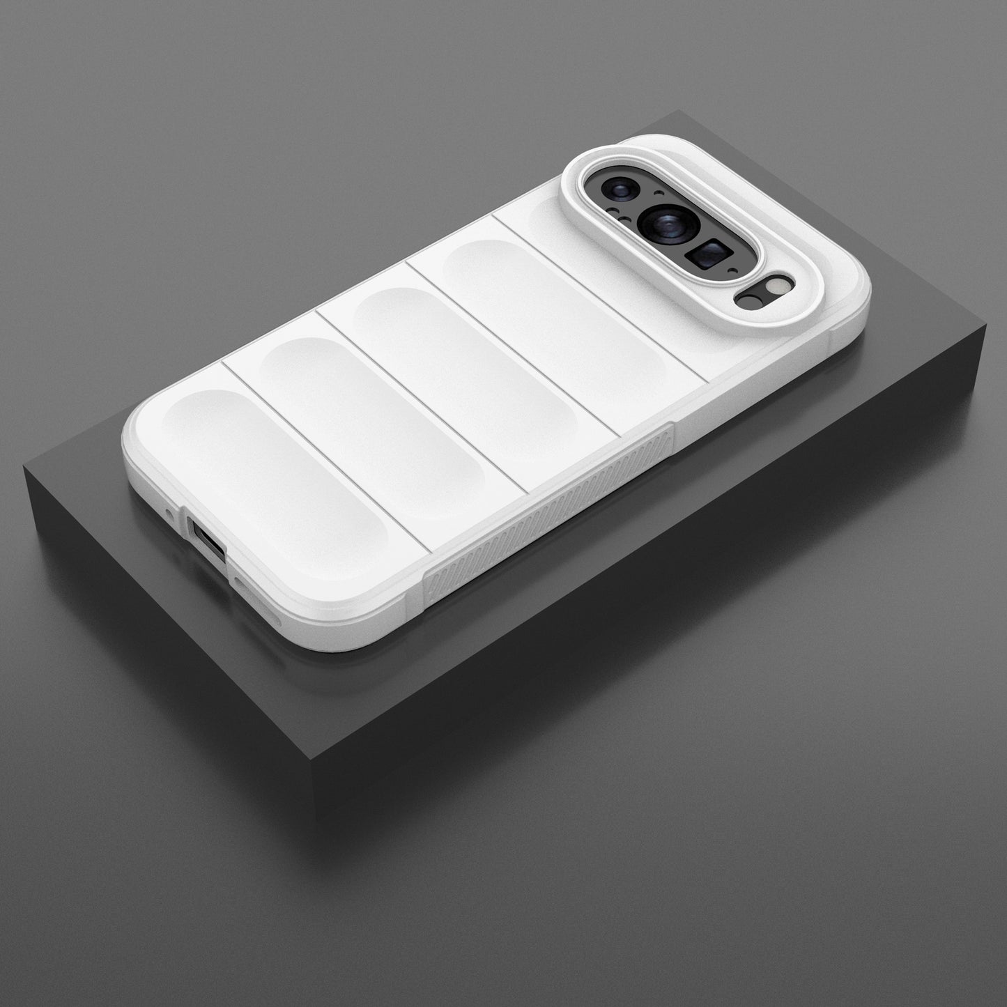 Mobile Phone Protector for Google Pixel 9 , Impact Resistant TPU Back Case - White