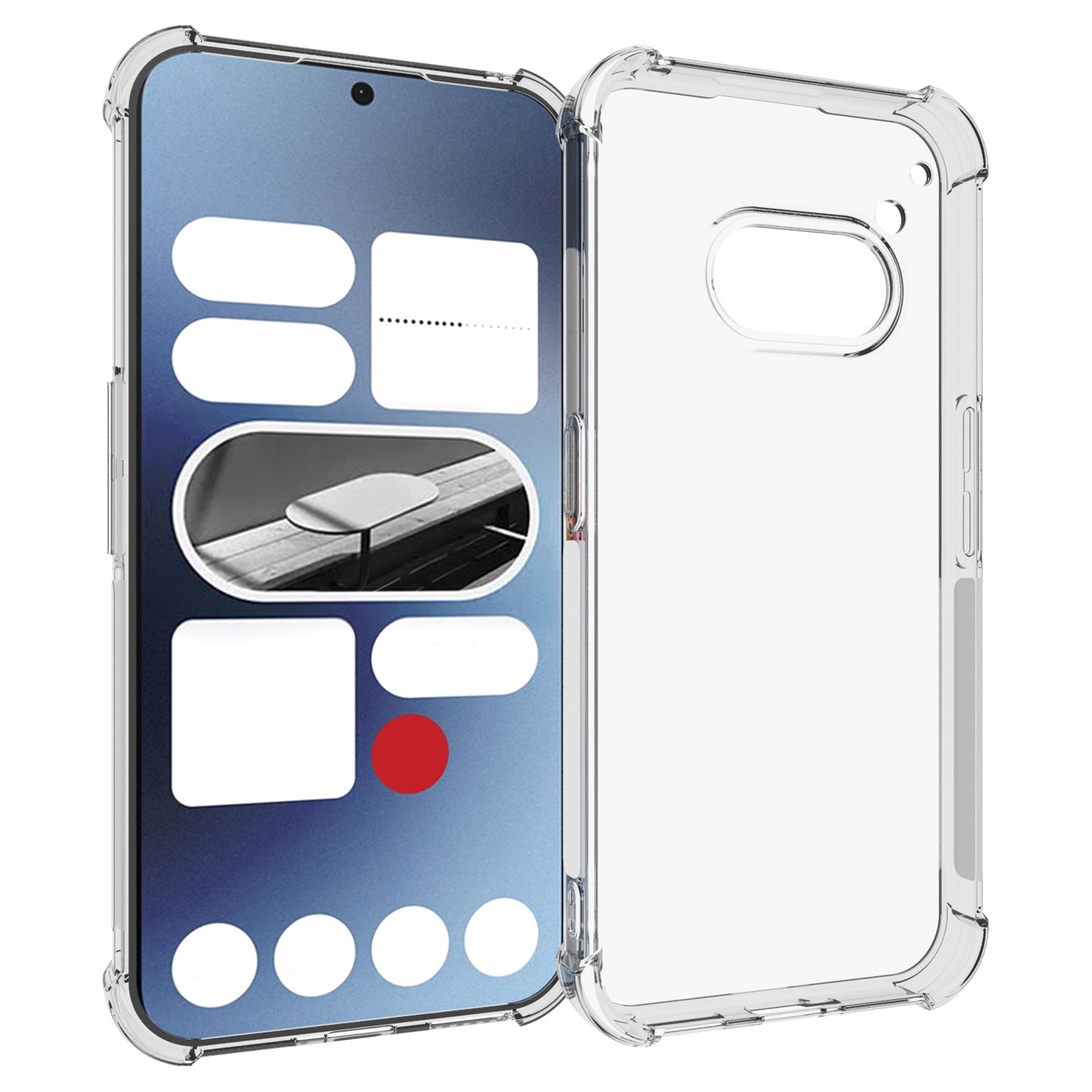 For Nothing Phone (2a) TPU Case Transparent Airbag Protection Phone Cover
