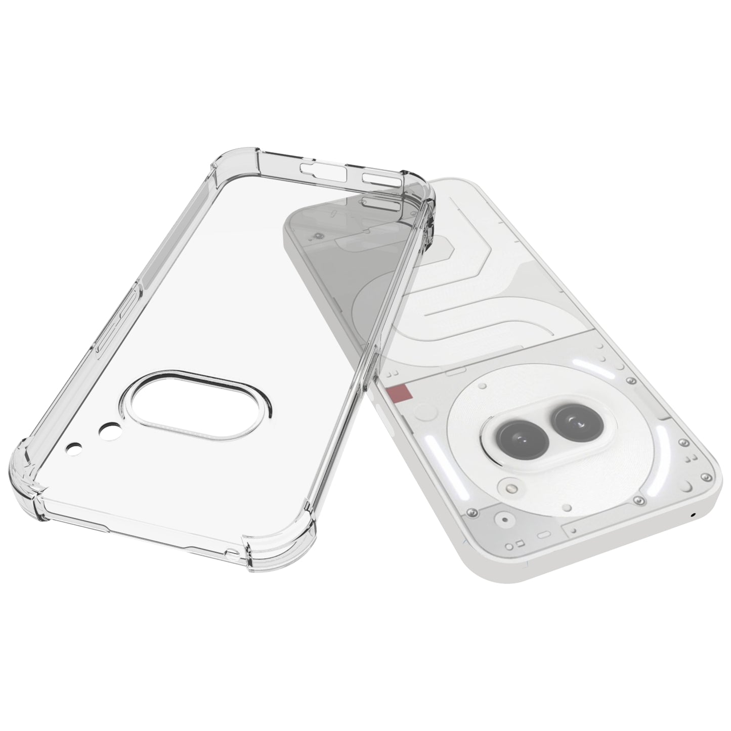 For Nothing Phone (2a) TPU Case Transparent Airbag Protection Phone Cover