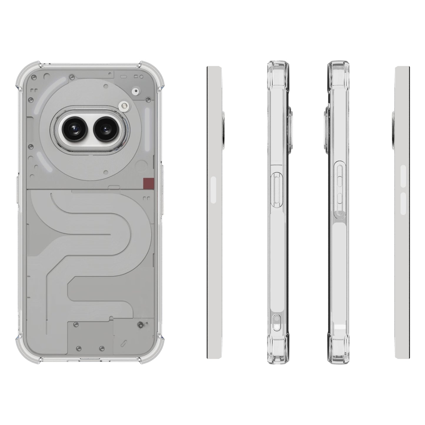 For Nothing Phone (2a) TPU Case Transparent Airbag Protection Phone Cover