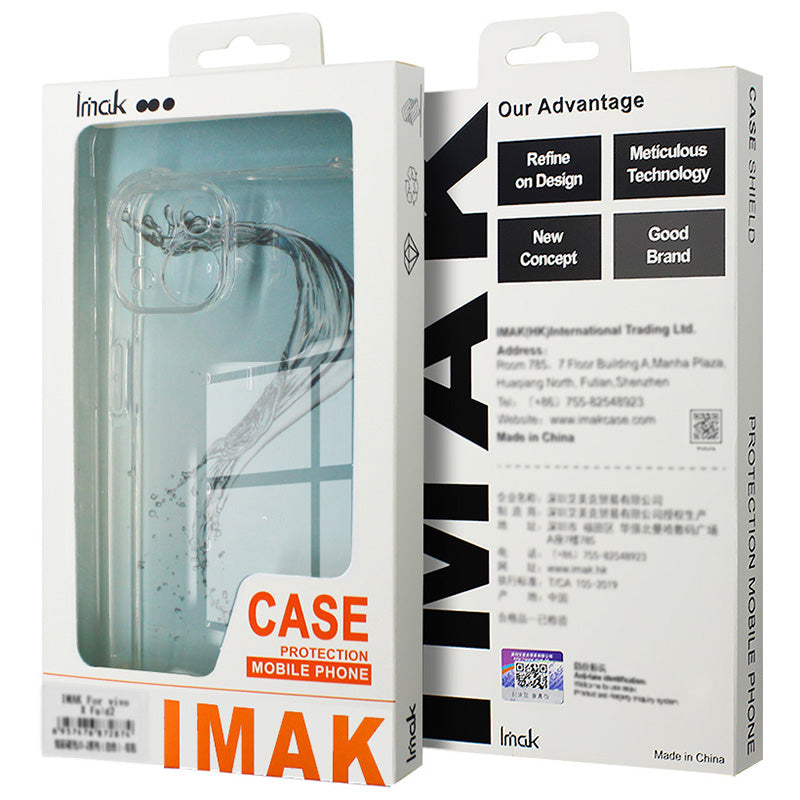 IMAK For Realme C65 4G Clear Case Drop Protection Air Bag TPU Cell Phone Cover