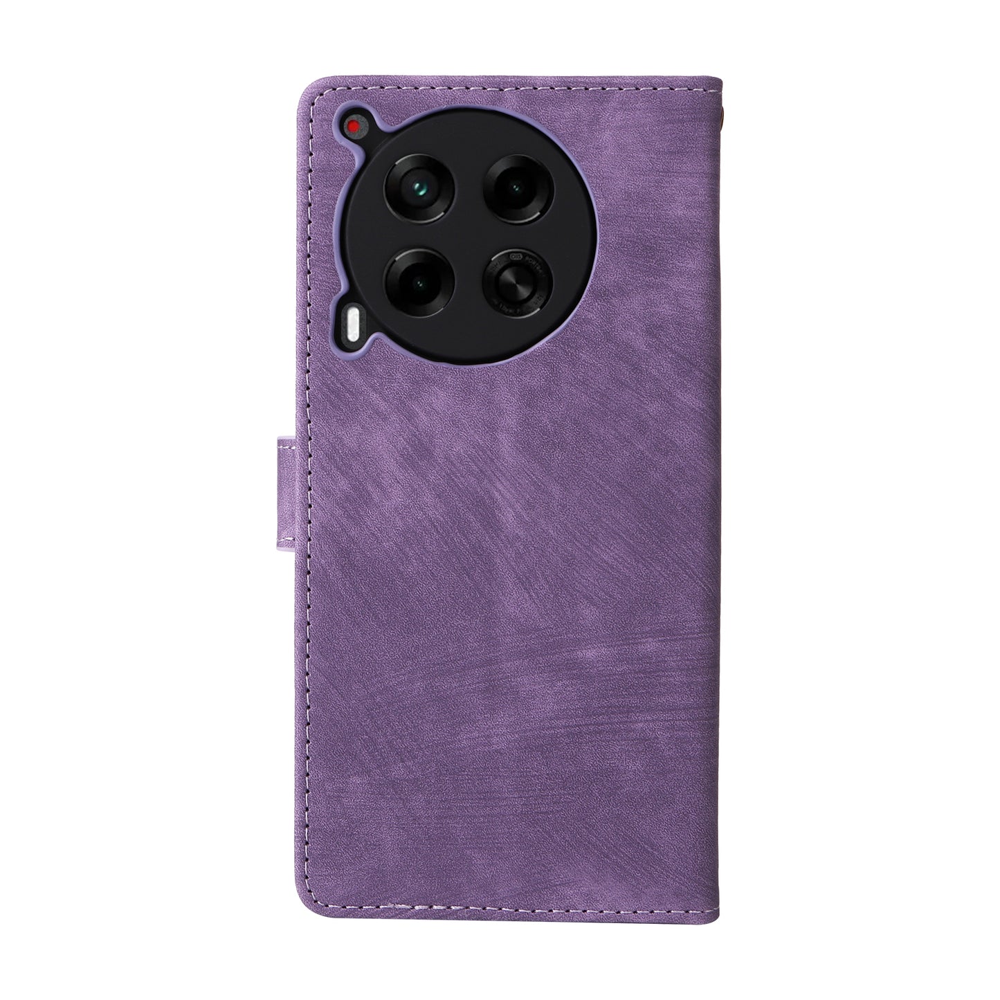 For Transsion Tecno Camon 30 4G CL6 Phone Case Magnetic Clasp RFID Blocking Wallet Cover - Purple
