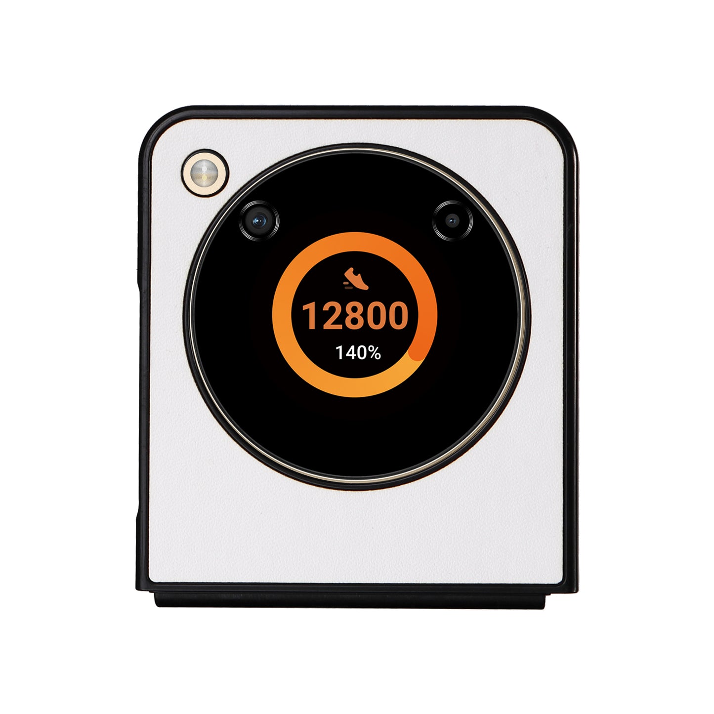 For ZTE Libero Flip A304ZT / nubia Flip 5G Shockproof Case Texture PU Leather+PC Phone Cover - White