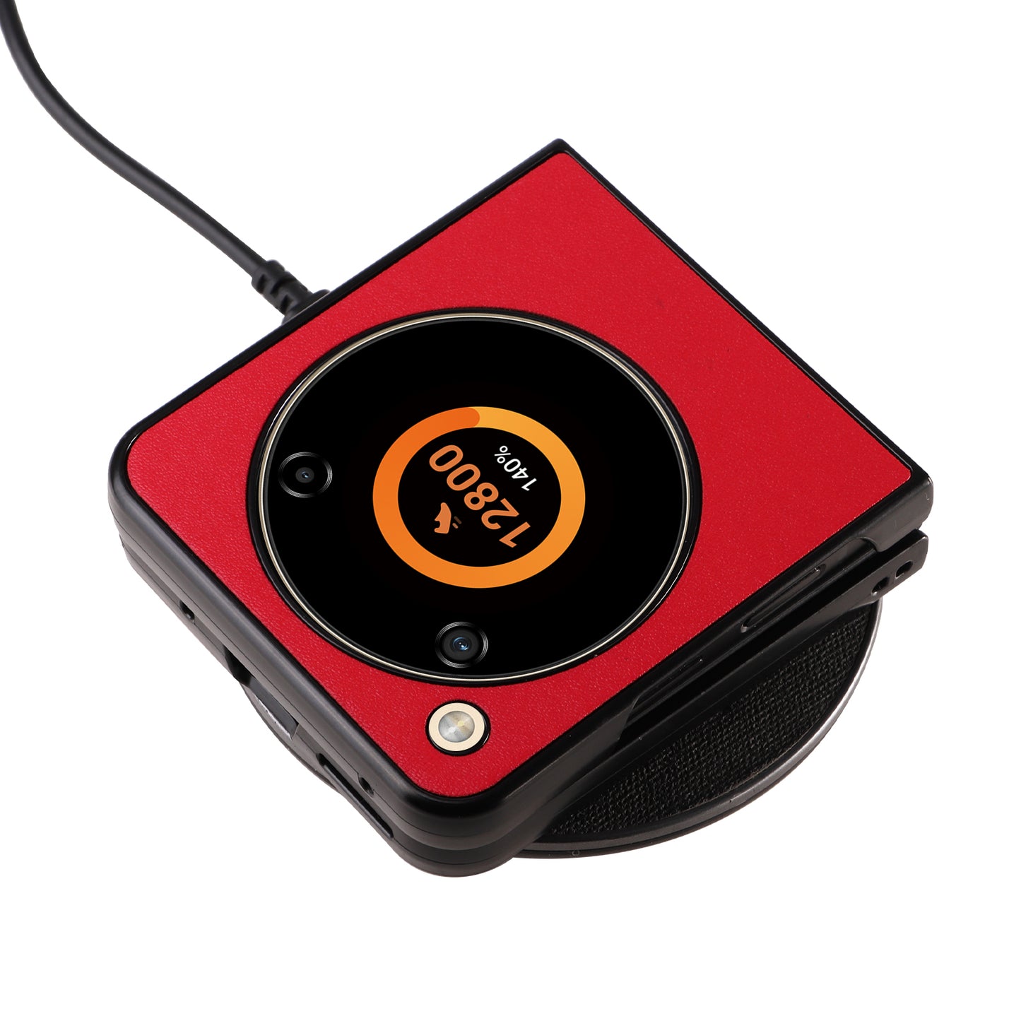 For ZTE Libero Flip A304ZT / nubia Flip 5G Shockproof Case Texture PU Leather+PC Phone Cover - Red