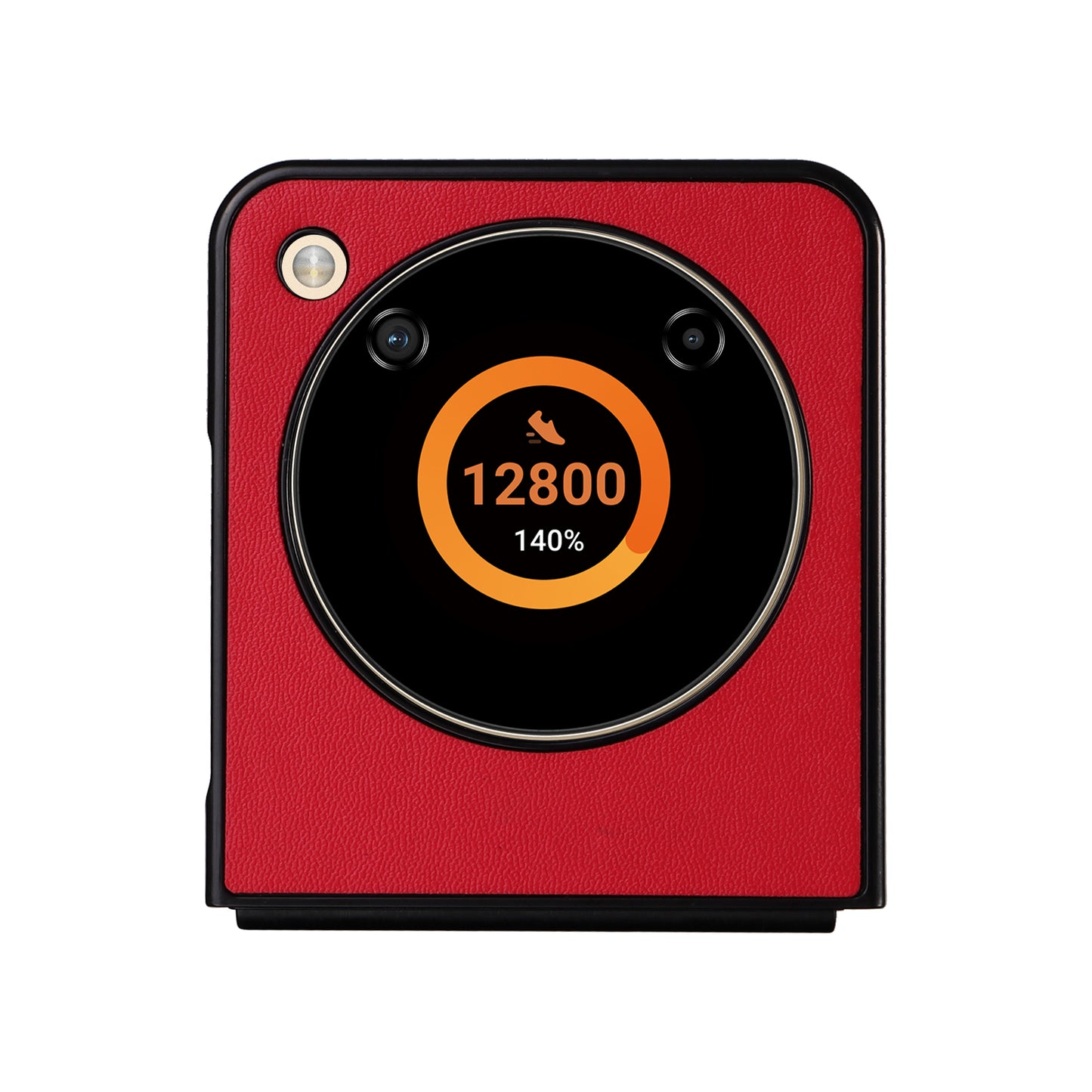 For ZTE Libero Flip A304ZT / nubia Flip 5G Shockproof Case Texture PU Leather+PC Phone Cover - Red