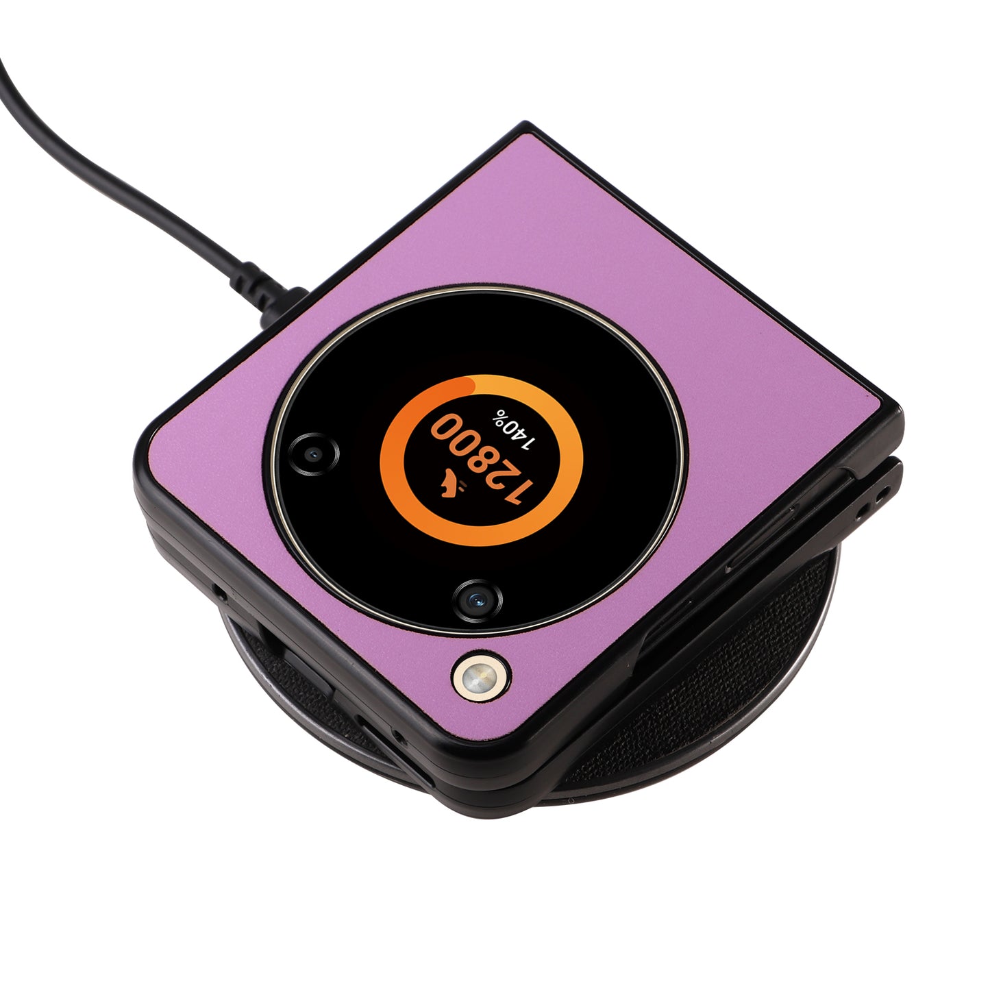 For ZTE Libero Flip A304ZT / nubia Flip 5G Shockproof Case Texture PU Leather+PC Phone Cover - Purple