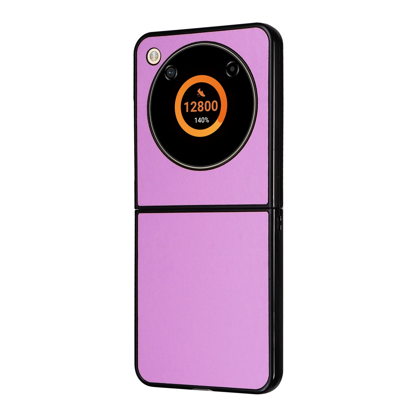 For ZTE Libero Flip A304ZT / nubia Flip 5G Shockproof Case Texture PU Leather+PC Phone Cover - Purple