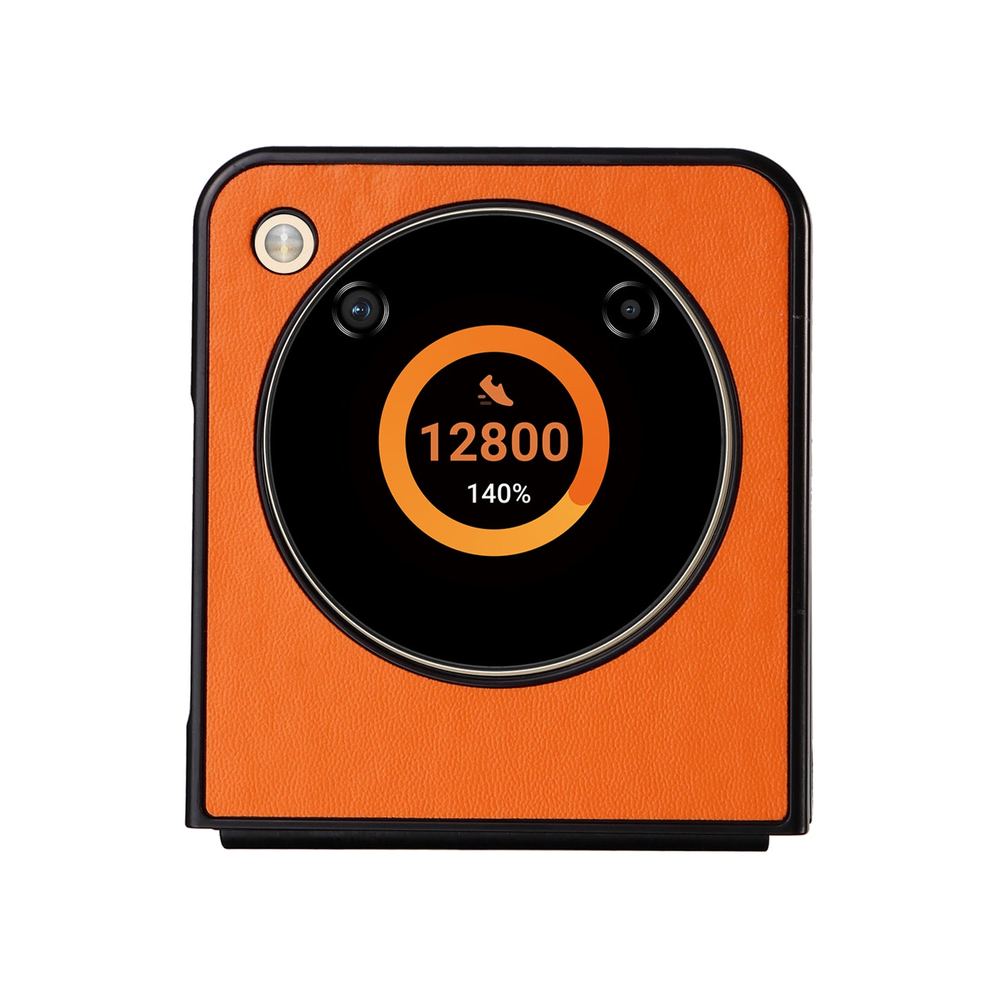 For ZTE Libero Flip A304ZT / nubia Flip 5G Shockproof Case Texture PU Leather+PC Phone Cover - Orange