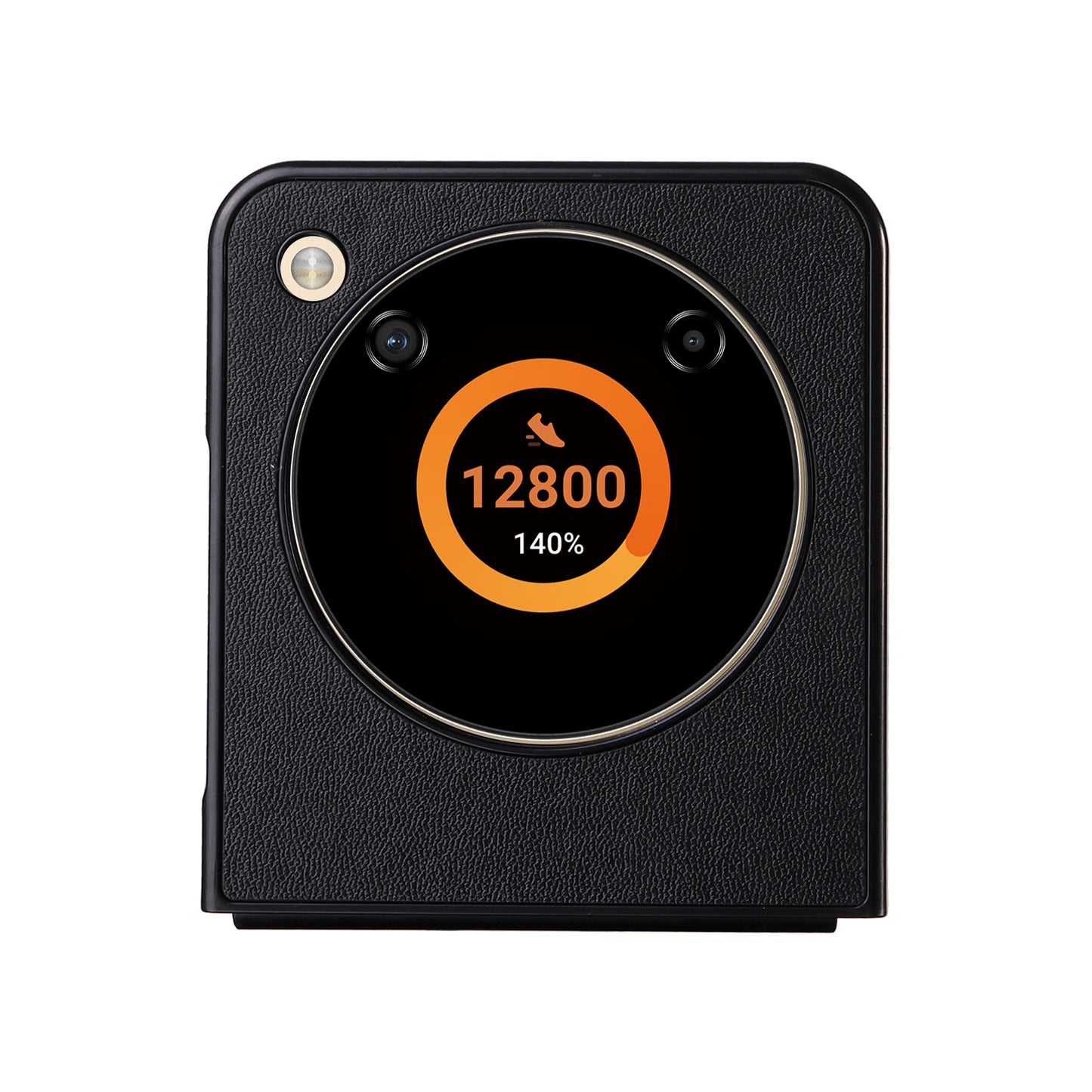 For ZTE Libero Flip A304ZT / nubia Flip 5G Shockproof Case Texture PU Leather+PC Phone Cover - Black