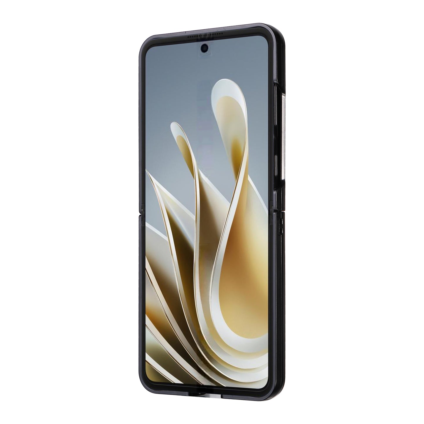 For ZTE Libero Flip A304ZT / nubia Flip 5G Shockproof Case Texture PU Leather+PC Phone Cover - Black