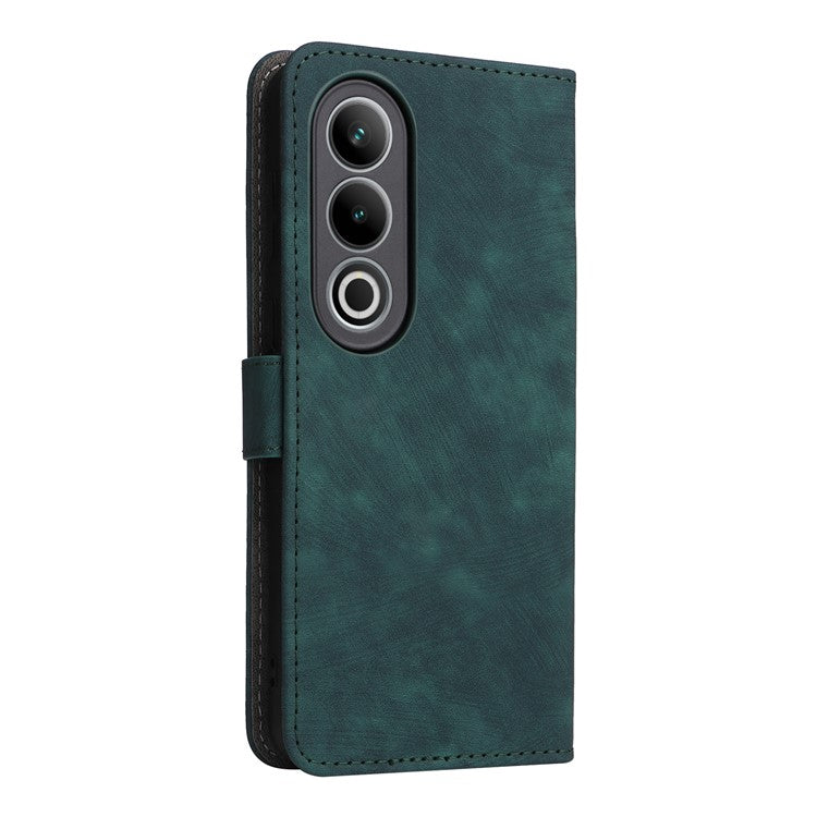 For OnePlus Nord CE4 5G / Oppo K12 Leather Phone Case with RFID Blocking Wallet - Green