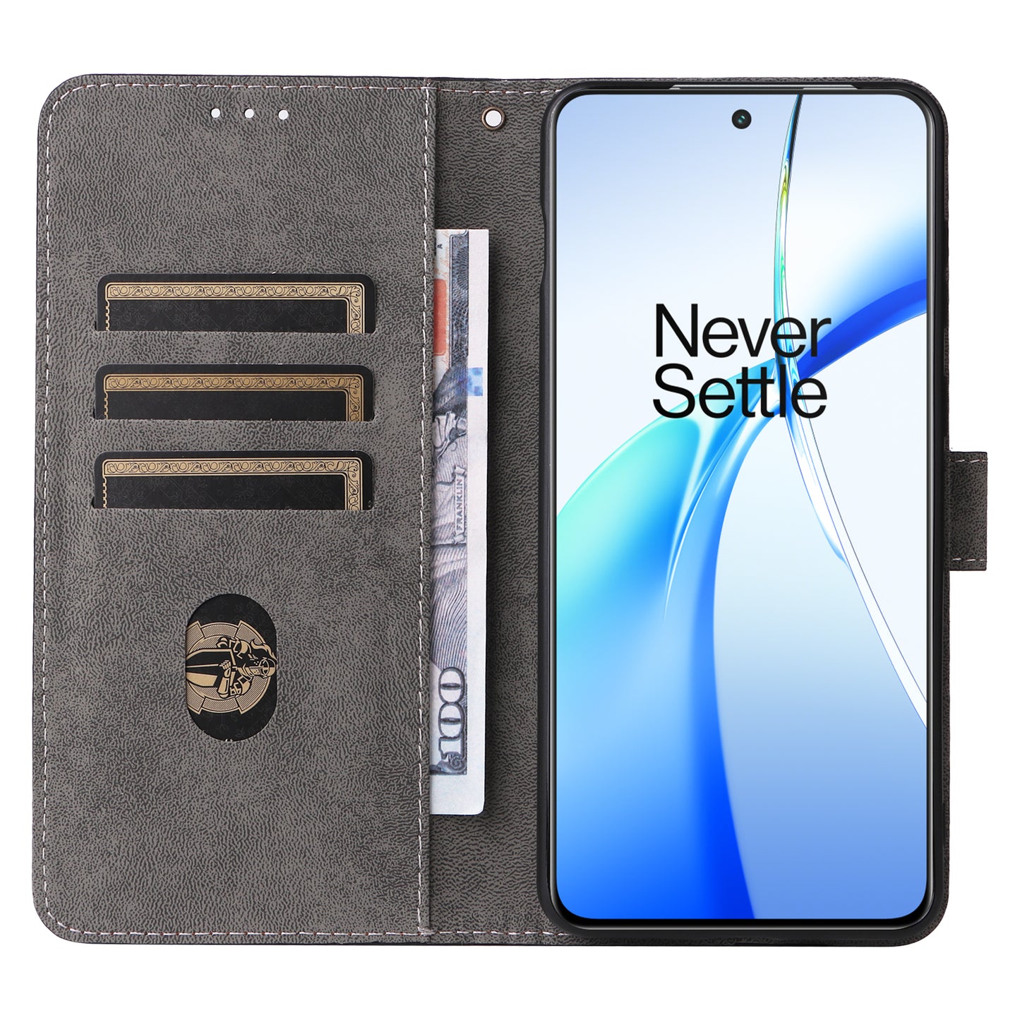 For OnePlus Nord CE4 5G Leather Phone Case with RFID Blocking Wallet - Purple