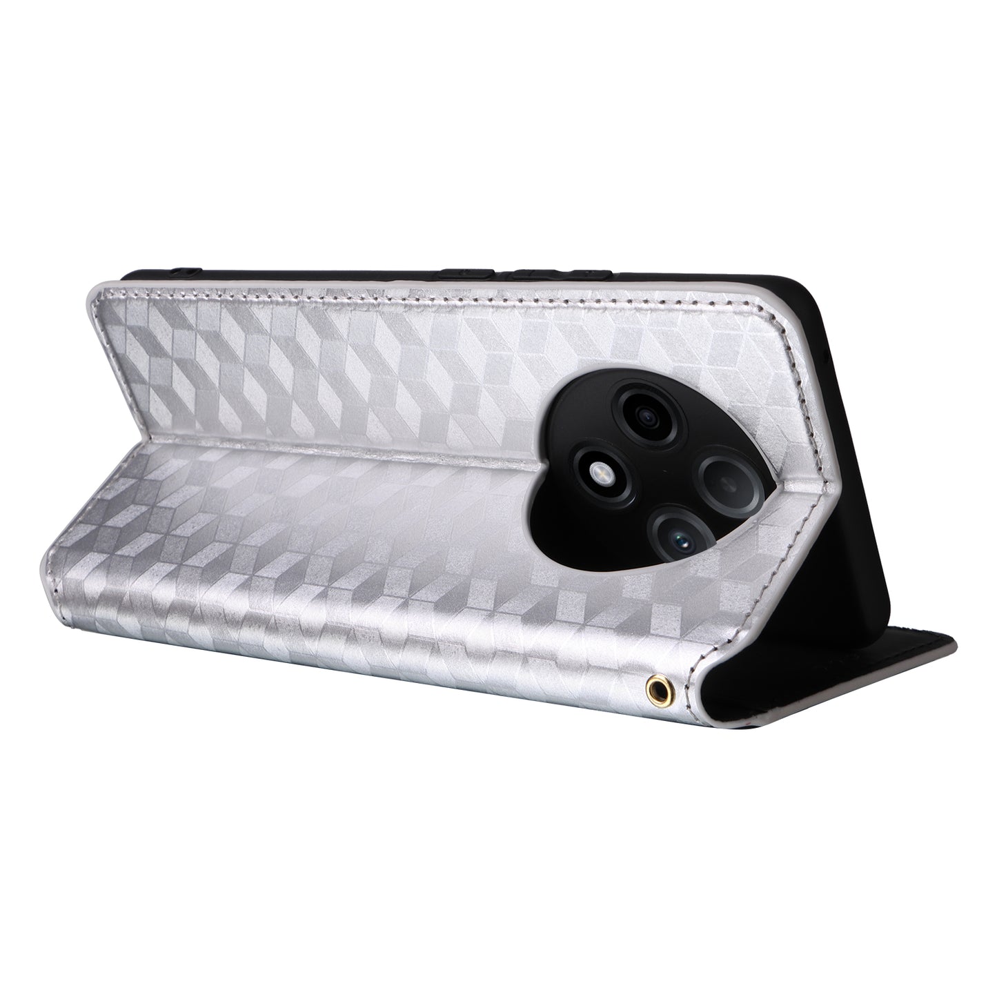 For Oppo A3 Pro 5G Leather Wallet Flip Cover Mobile Phone Case Wholesale - Silver