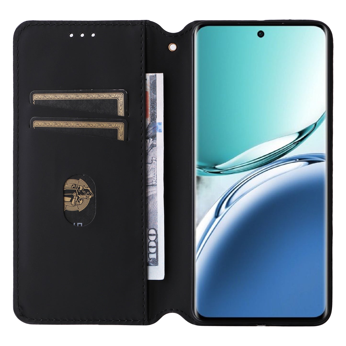 For Oppo A3 Pro 5G Leather Wallet Flip Cover Mobile Phone Case Wholesale - Blue