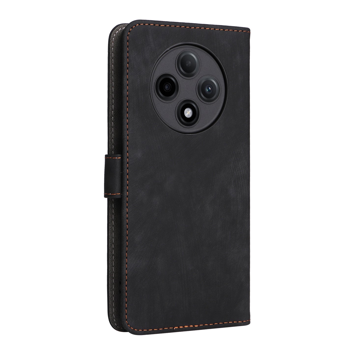 For Oppo A3 Pro 5G Case RFID Blocking Wallet Cover Wholesale Cell Phone Accessories - Black