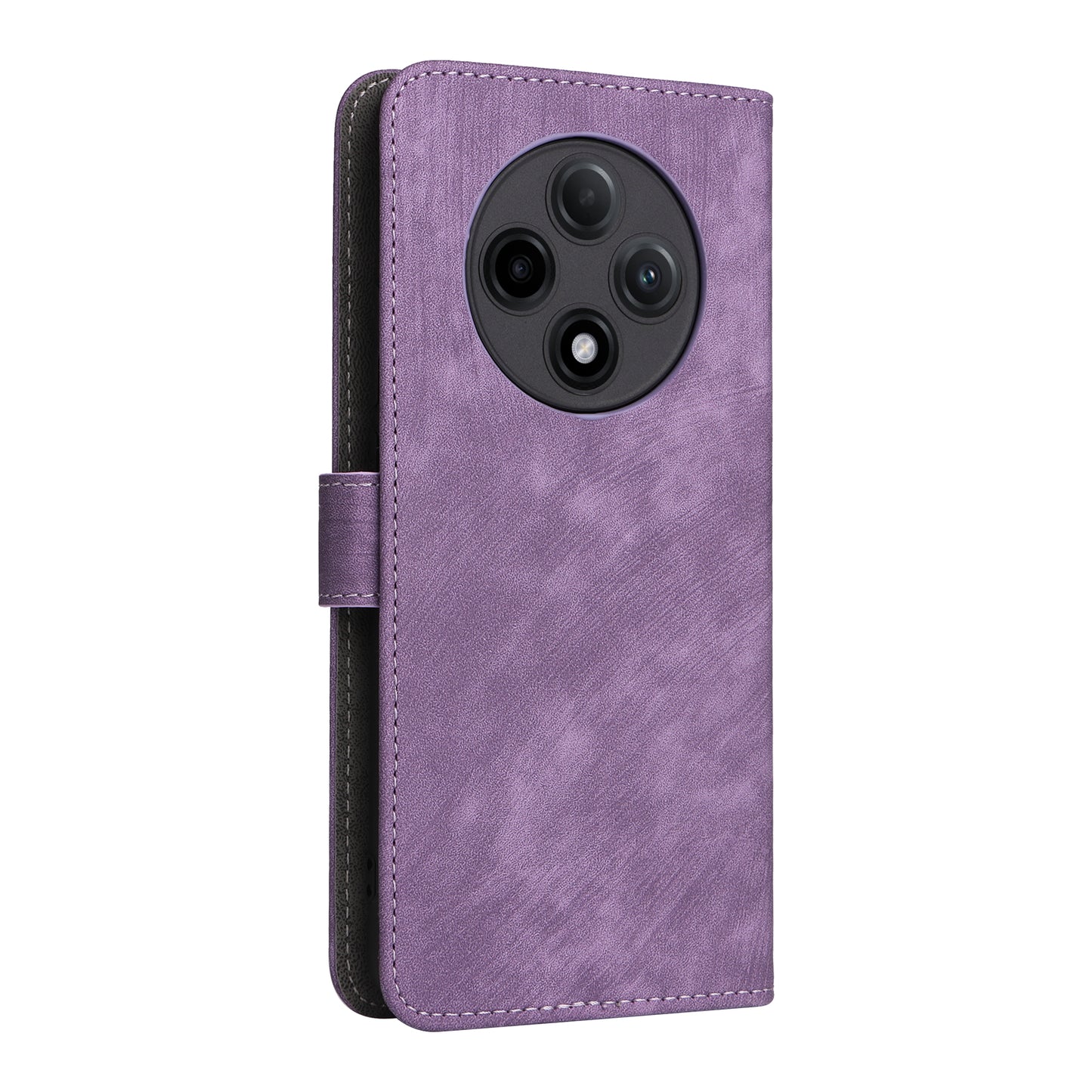 For Oppo A3 Pro 5G Case RFID Blocking Wallet Cover Wholesale Cell Phone Accessories - Purple