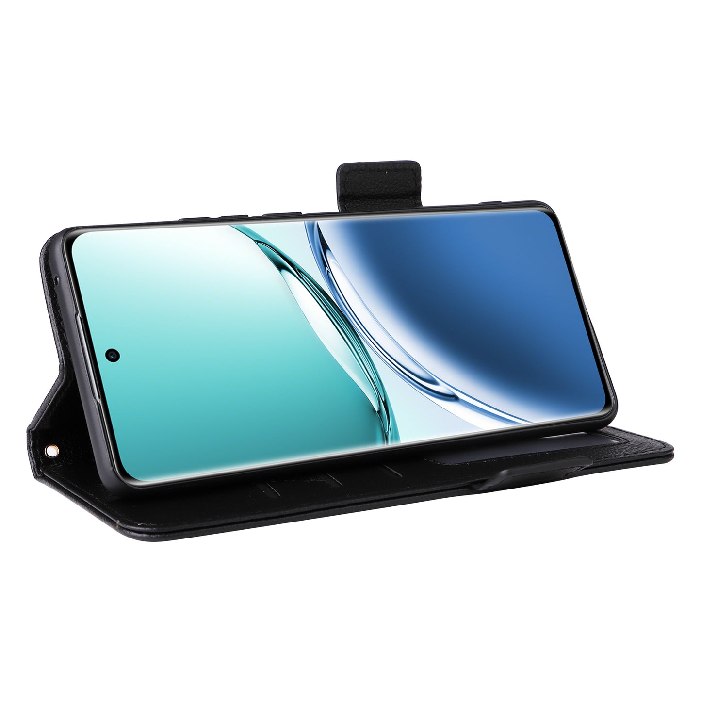 For Oppo A3 Pro 5G Case Leather Phone Cover Mobile Accessories Wholesale Supplier - Black