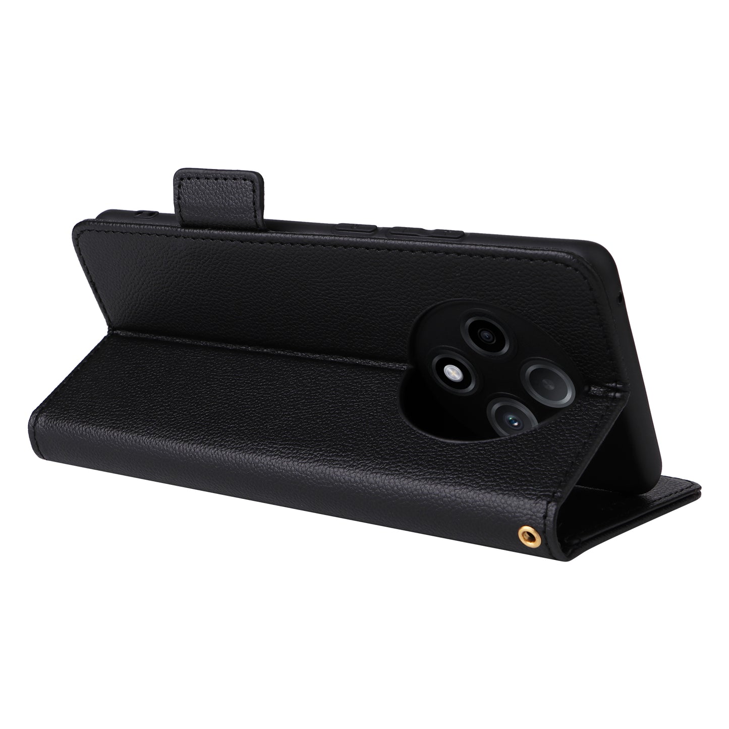 For Oppo A3 Pro 5G Case Leather Phone Cover Mobile Accessories Wholesale Supplier - Black