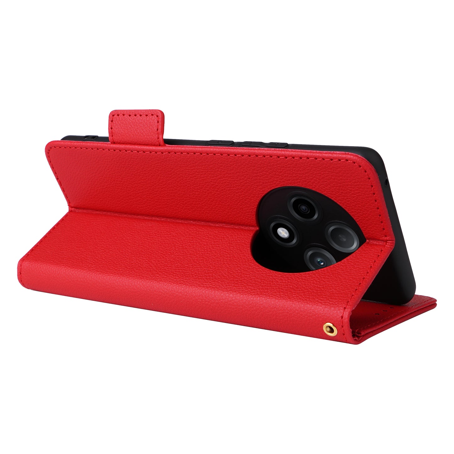 For Oppo A3 Pro 5G Case Leather Phone Cover Mobile Accessories Wholesale Supplier - Red