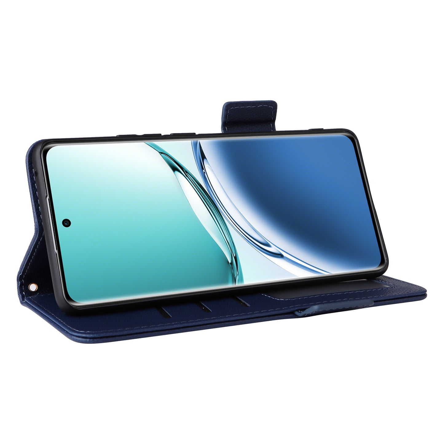 For Oppo A3 Pro 5G Case Leather Phone Cover Mobile Accessories Wholesale Supplier - Dark Blue