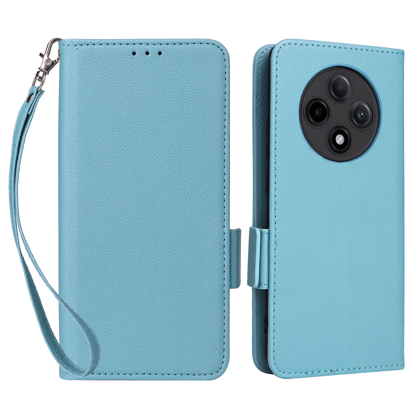 For Oppo A3 Pro 5G Case Leather Phone Cover Mobile Accessories Wholesale Supplier - Baby Blue