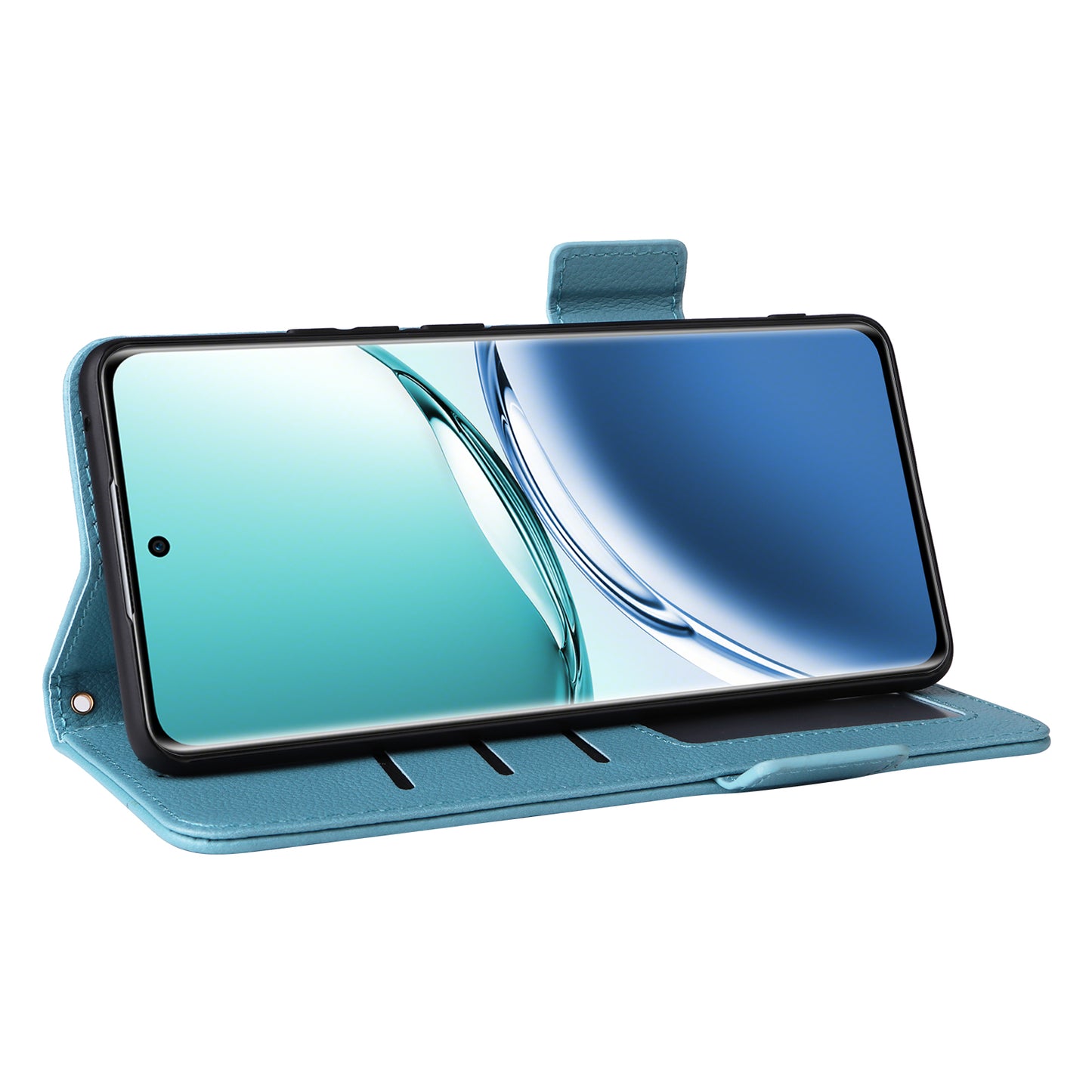 For Oppo A3 Pro 5G Case Leather Phone Cover Mobile Accessories Wholesale Supplier - Baby Blue