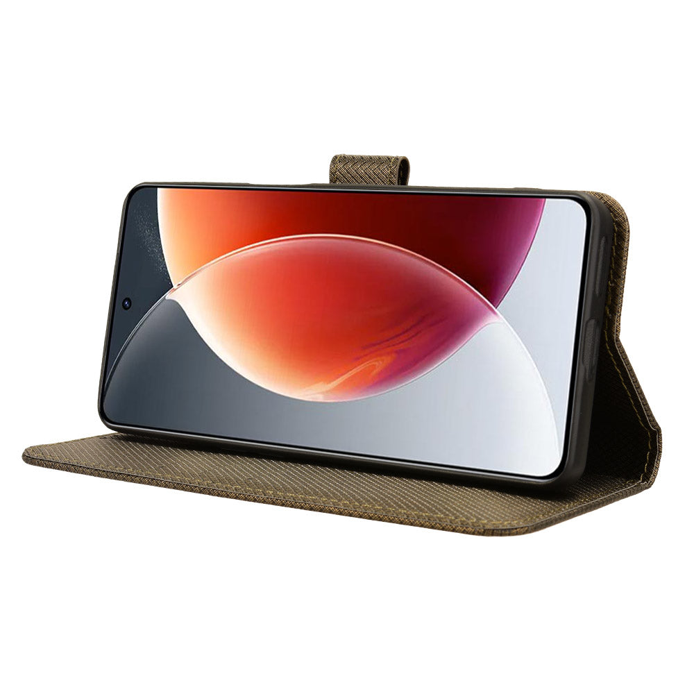 For Transsion Tecno Camon 30 Premier 5G CL9 Case Diamond Texture Leather Phone Cover with Wrist Strap - Brown