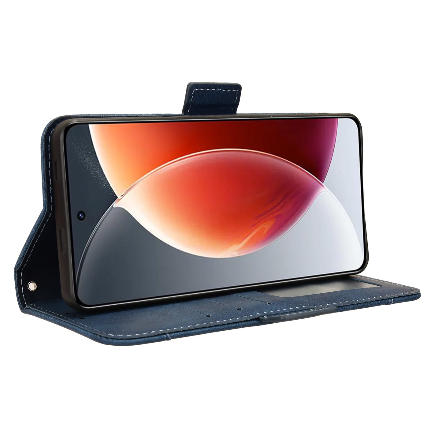 For Transsion Tecno Camon 30 Premier 5G CL9 Case Folio Leather Phone Protector with Multiple Card Slots - Blue