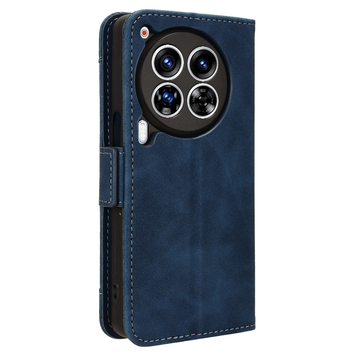 For Transsion Tecno Camon 30 Premier 5G CL9 Case Folio Leather Phone Protector with Multiple Card Slots - Blue