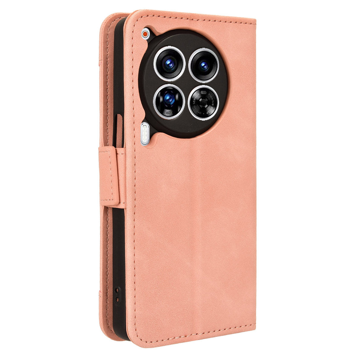 For Transsion Tecno Camon 30 Premier 5G CL9 Case Folio Leather Phone Protector with Multiple Card Slots - Pink