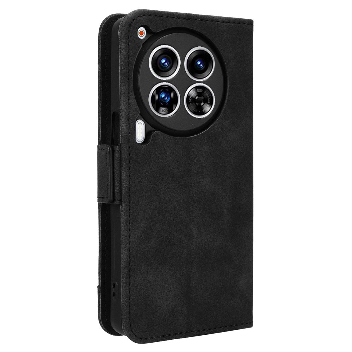 For Transsion Tecno Camon 30 Premier 5G CL9 Case Folio Leather Phone Protector with Multiple Card Slots - Black