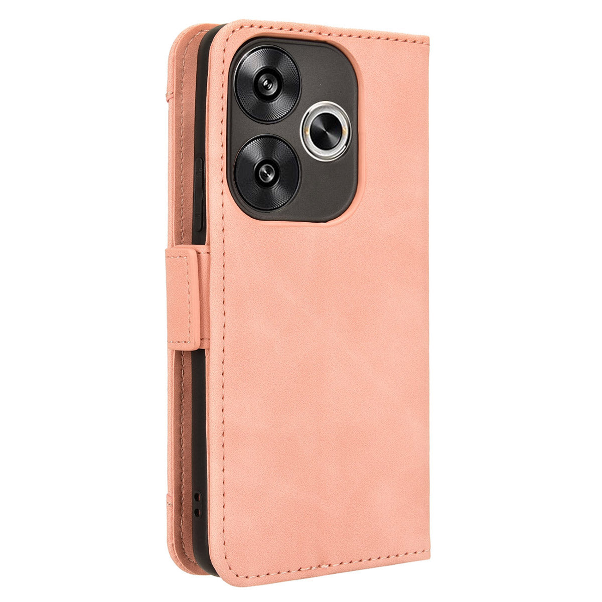 For Xiaomi Redmi Turbo 3 5G Case Wallet Phone Leather Cover with Multiple Card Slots - Pink