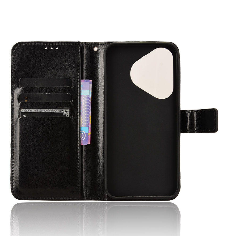 For Huawei Pura 70 Case Wallet Leather Cover Mobile Phone Accessories Wholesale - Black