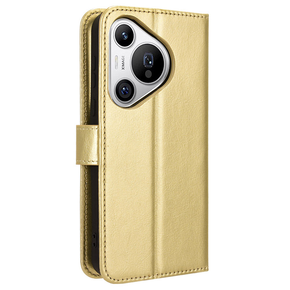 For Huawei Pura 70 Case Wallet Leather Cover Mobile Phone Accessories Wholesale - Gold