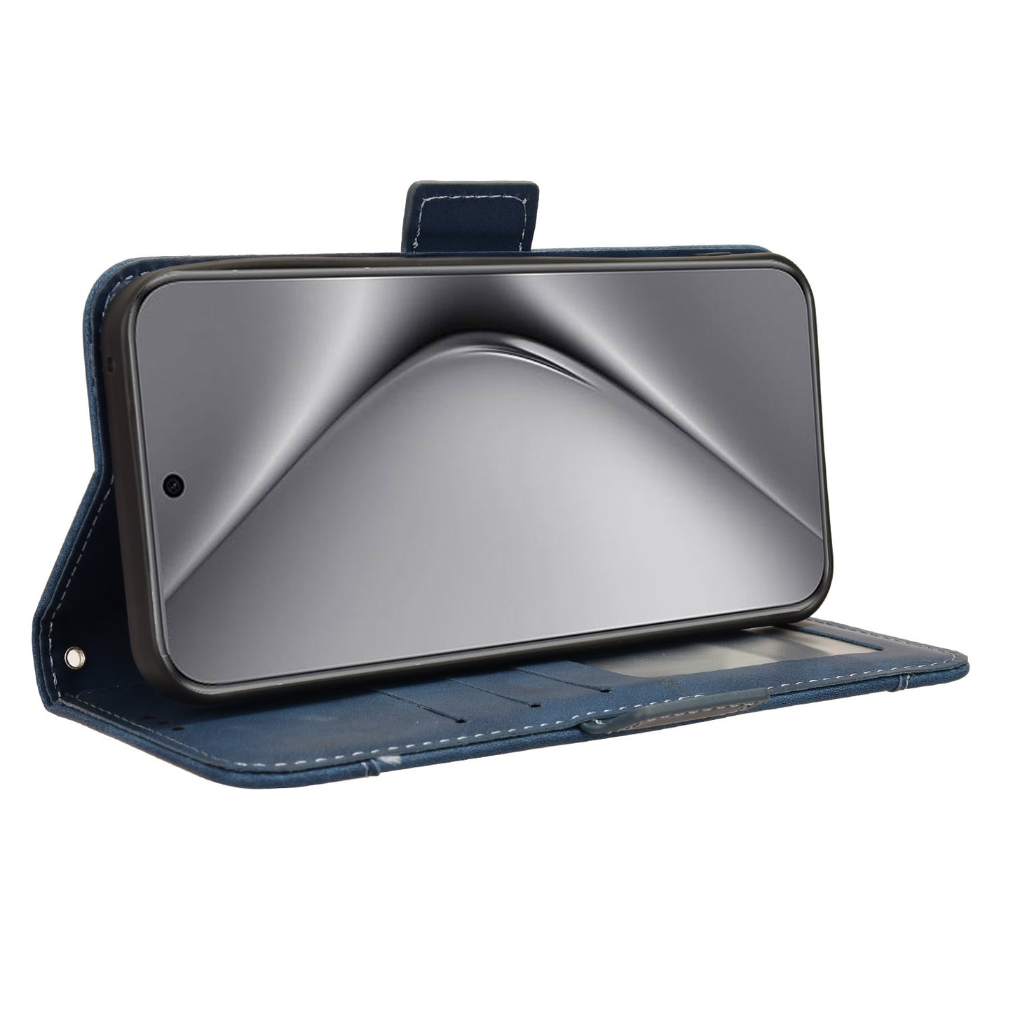 For Huawei Pura 70 Leather Case Multiple Card Slots Mobile Phone Cover Wholesale - Blue