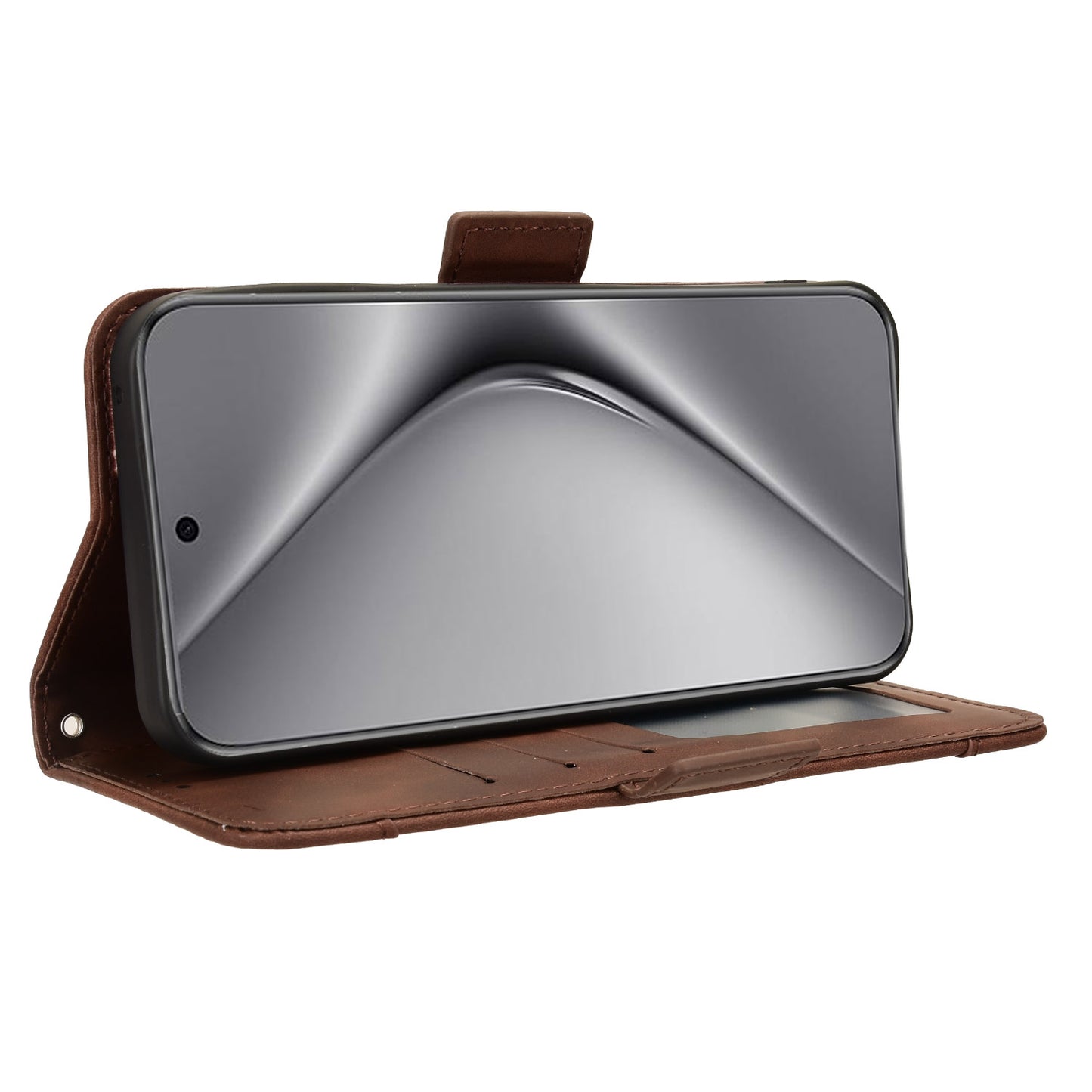 For Huawei Pura 70 Leather Case Multiple Card Slots Mobile Phone Cover Wholesale - Brown