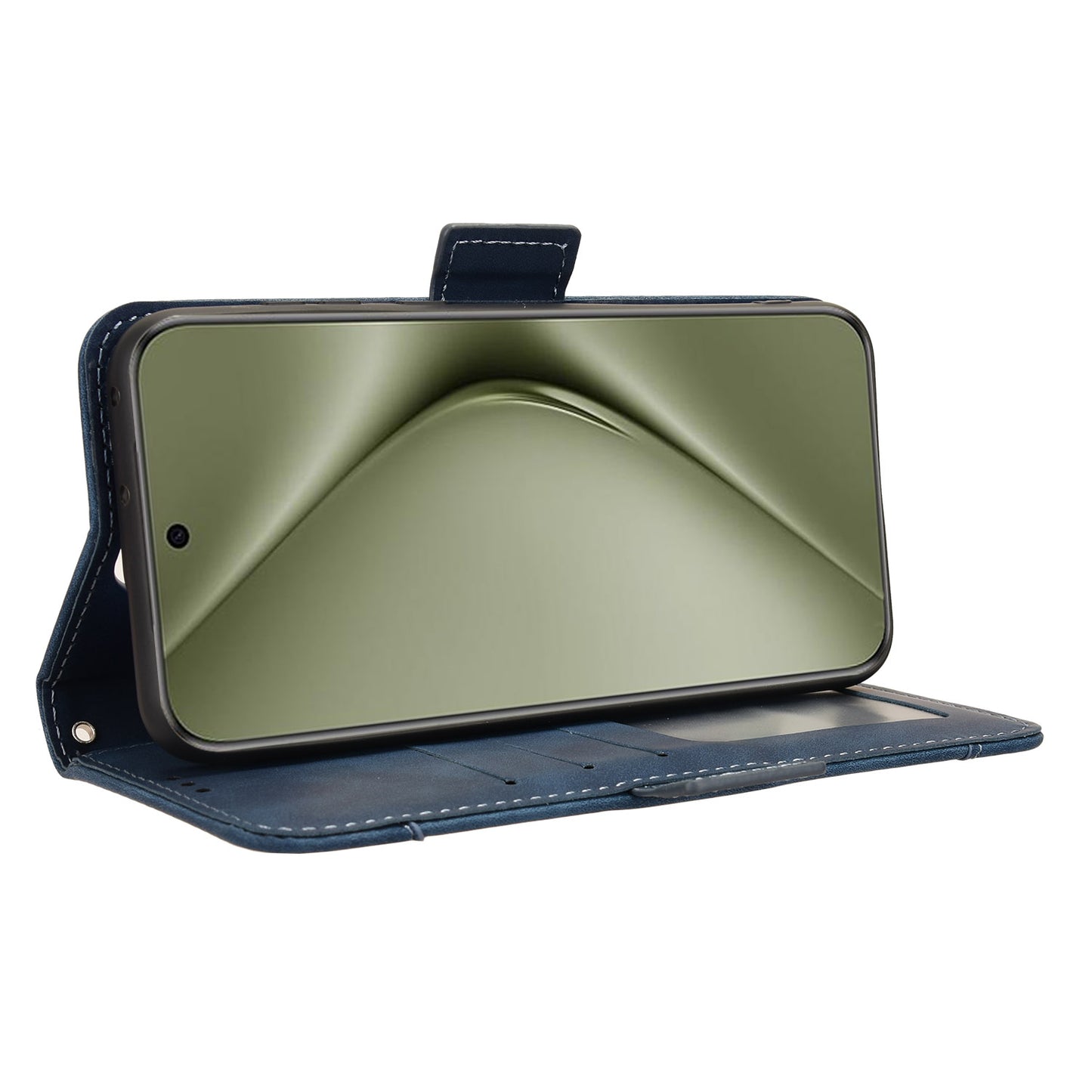 For Huawei Pura 70 Pro / 70 Pro+ / 70 Ultra Leather Case Multiple Card Slots Phone Cover - Blue