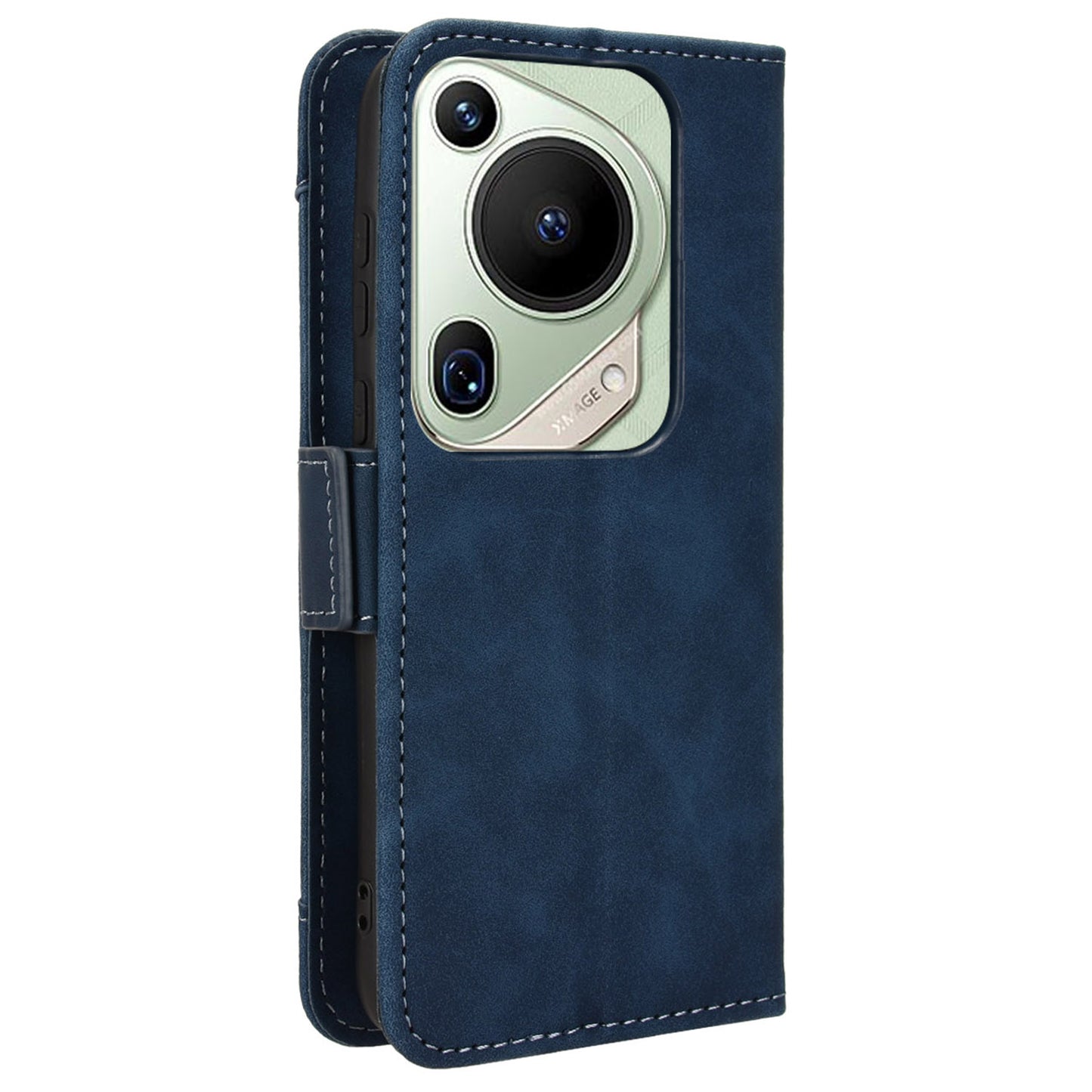 For Huawei Pura 70 Pro / 70 Pro+ / 70 Ultra Leather Case Multiple Card Slots Phone Cover - Blue